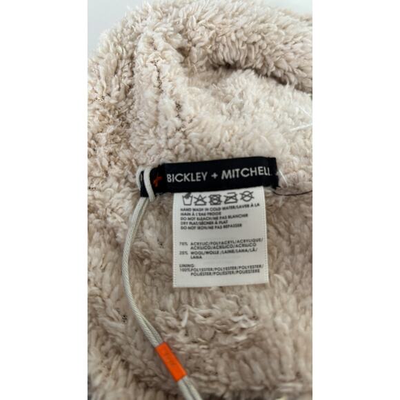 Bickley Mitchell Wool Blend Teddy Sherpa Infinity Scarf Grey New Chunky Knit - Picture 6 of 7